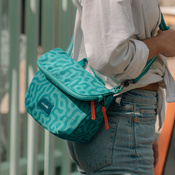 Rozkładana torebka damska antykradzieżowa Pacsafe Go - Turkusowa