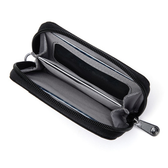 Portfel antykradzieżowy mały RFID Pacsafe - czarny