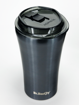 Kubek termiczny na kawę Dr.Bacty Apollo 2.0 - 360 ml - Gunmetal - powystawowy