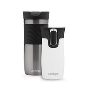 Zestaw Contigo Byron 470 ml Gunmetal + West Loop Mini 300 ml – biały metalik