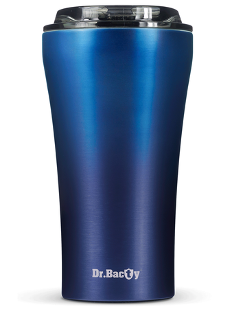 Kubek termiczny na kawę Dr.Bacty Apollo 2.0 "Koziorożec" - 360 ml - Monaco Blue