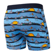 Bokserki męskie SAXX ULTRA Boxer Brief Leniwa rzeka - niebieskie