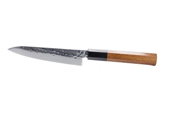 Nóż uniwersalny z grawerem Aka Tori ze stali damasceńskiej 5" - Tokyo Hammer
