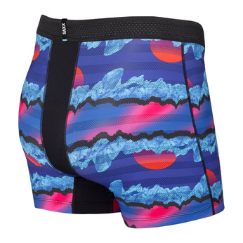 Bokserki męskie chłodzące / sportowe z rozporkiem SAXX HOT SHOT Boxer Brief Fly góry lodowe – niebieskie