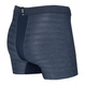 Bokserki męskie chłodzące / sportowe z rozporkiem SAXX HOT SHOT Boxer Brief Fly w paski – granatowe