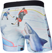 Bokserki męskie sportowe SAXX VOLT Boxer Brief - Hokej - błękitny