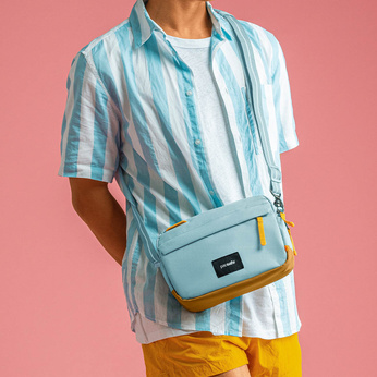 Torba antykradzieżowa miejska mała Pacsafe Go - miętowa