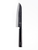 Nóż Santoku z grawerem Aka Tori ze stali damasceńskiej 7" - Tokyo Black