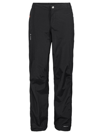 Spodnie przeciwdeszczowe damskie Vaude Yaras Rain Zip III - czarne