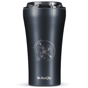 Kubek termiczny na kawę Dr.Bacty Apollo 2.0 - "Rak" - 360 ml - Gunmetal