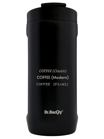 Kubek termiczny z grawerem Dr.Bacty Notus 360 ml -  czarny