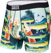 Bokserki męskie sportowe SAXX VOLT Boxer Brief podwodny świat – niebieskie