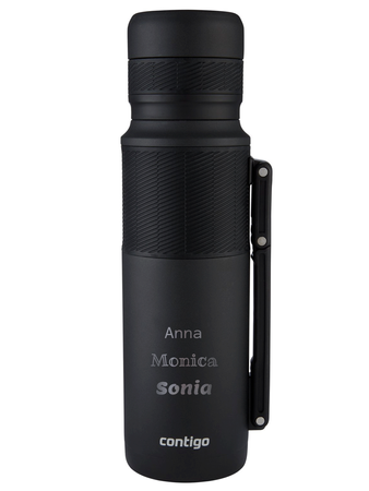Termos turystyczny/podróżny Contigo 1200ml - Matte Black - Z Twoim grawerem