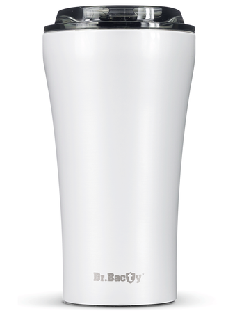 Kubek termiczny na kawę Dr.Bacty Apollo 2.0 - 360  ml - Glossy White - powystawowy