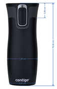 Kubek termiczny  z grawerem Contigo West Loop 2.0 470 ml - Czerwony