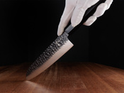 Nóż Santoku ze stali damasceńskiej 7" - Aka Tori Tokyo Black