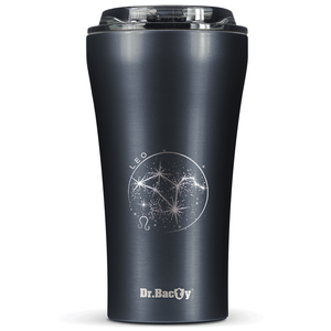 Kubek termiczny na kawę Dr.Bacty Apollo 2.0 - "Lew" - 360 ml - Gunmetal