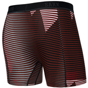 Bokserki do biegania/ bokserki męskie sportowe SAXX KINETIC Light paski - bordowe