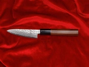 Nóż do obierania z grawerem Aka Tori ze stali damasceńskiej 3,5" - Tokyo Hammer
