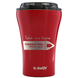 Kubek z grawerem Dr.Bacty Apollo 227 ml - Szlak mnie trafia- czerwony