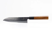 Nóż Santoku z grawerem Aka Tori ze stali damasceńskiej 7" - Tokyo Hammer