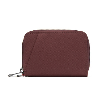 Portfel mały RFID Pacsafe - bordowy