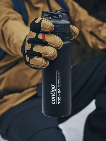 Termos z ustnikiem Free Flow Contigo 700ml - Czarny - powystawowy