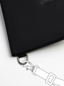 Zestaw antykradzieżowy Pacsafe – portfel RFID czarny + łańcuszek Turn’nLock™