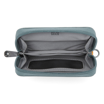 Portfel mały RFID Pacsafe - miętowy