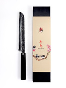Nóż do chleba ze stali damasceńskiej 8" - Aka Tori Tokyo Black