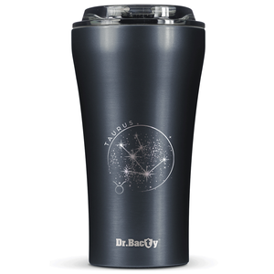 Kubek termiczny na kawę Dr.Bacty Apollo 2.0 - "Byk" - 360 ml - Gunmetal