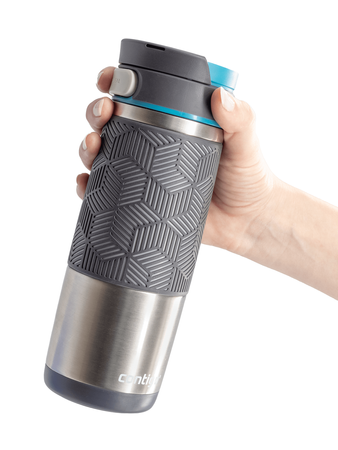 Kubek termiczny z grawerem Contigo Transit (Metra) 470 ml - Srebrny