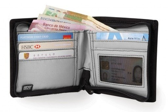 Portfel męski mały RFID Pacsafe Z100 czarny