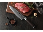 Aka Tori Nóż Santoku 7 cali Tokyo Black