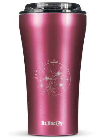 Kubek termiczny na kawę Dr.Bacty Apollo 2.0  360 ml "Strzelec" - Pink