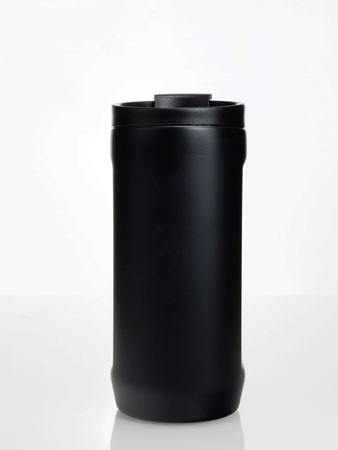 Kubek termiczny na kawę 2w1 Dr.Bacty Notus 360 ml - czarny - powystawowy