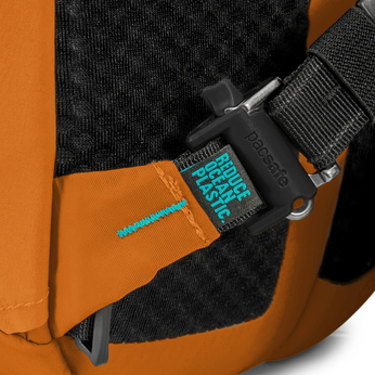 Plecak wycieczkowy antykradzieżowy 25l Pacsafe ECO Econyl® - pomarańczowy