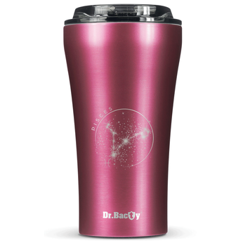 Kubek termiczny na kawę Dr.Bacty Apollo 2.0 360 ml "Ryby" - Pink