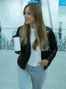 Kubek termiczny na kawę 2w1 Dr.Bacty Notus 360 ml -  biały