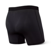 Bokserki męskie trekkingowe / sportowe z rozporkiem SAXX QUEST Boxer Brief Fly – czarne