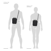 Torba na jedno ramię antykradzieżowa Pacsafe V - czarna