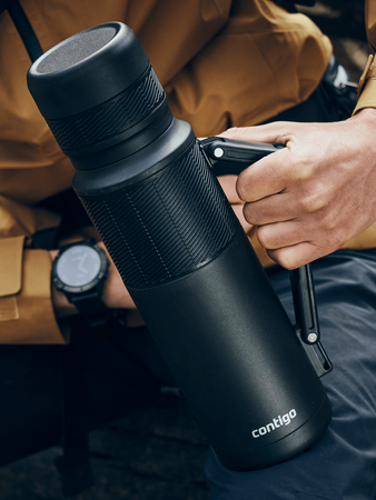 Termos turystyczny/podróżny Contigo 1200ml - Matte Black - Z Twoim grawerem