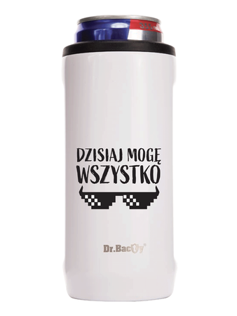 Kubek do samochodu Dr.Bacty Notus 360 ml - Dzisiaj mogę wszystko - biały