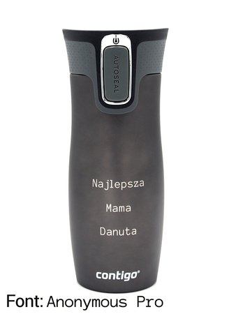 Kubek termiczny z grawerem Contigo West Loop 2.0 470 ml - Malinowy