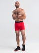 Bokserki do biegania męskie sportowe SAXX KINETIC HD Boxer Brief - czerwone