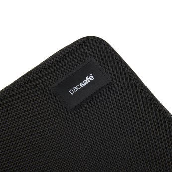 Portfel antykradzieżowy męski duży RFID Pacsafe - czarny - powystawowy
