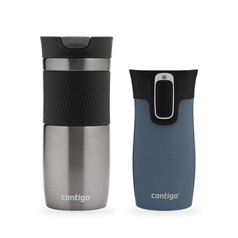 Zestaw Contigo Byron 470 ml Gunmetal + West Loop Mini 300 ml – niebieski metalik