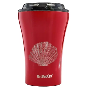 Kubek do kawy termiczny Dr.Bacty Apollo 227 ml - Muszelka - czerwony