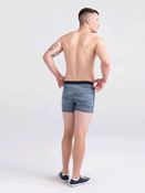 Bokserki męskie szybkoschnące SAXX VIBE Boxer Brief melanż - niebieskie