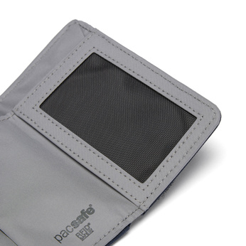 Portfel składany RFID Pacsafe  - granatowy